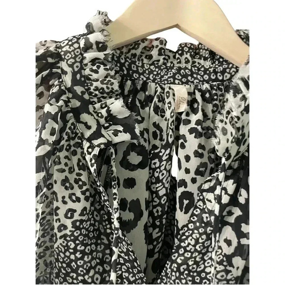 Elam Cheetah print shear top - Picture 3 of 4